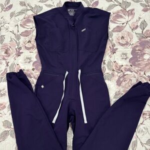 Women's Navy Jumpsuit